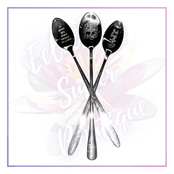3pc Comical Stainless Steel Spoon Women's Gift Set. - Picture 3 of 10
